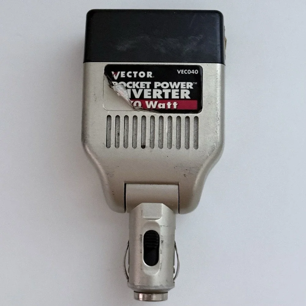 Vector VEC040 Car Pocket DC AC Power Inverter 70 Watt Swivel Lighter Power Plug